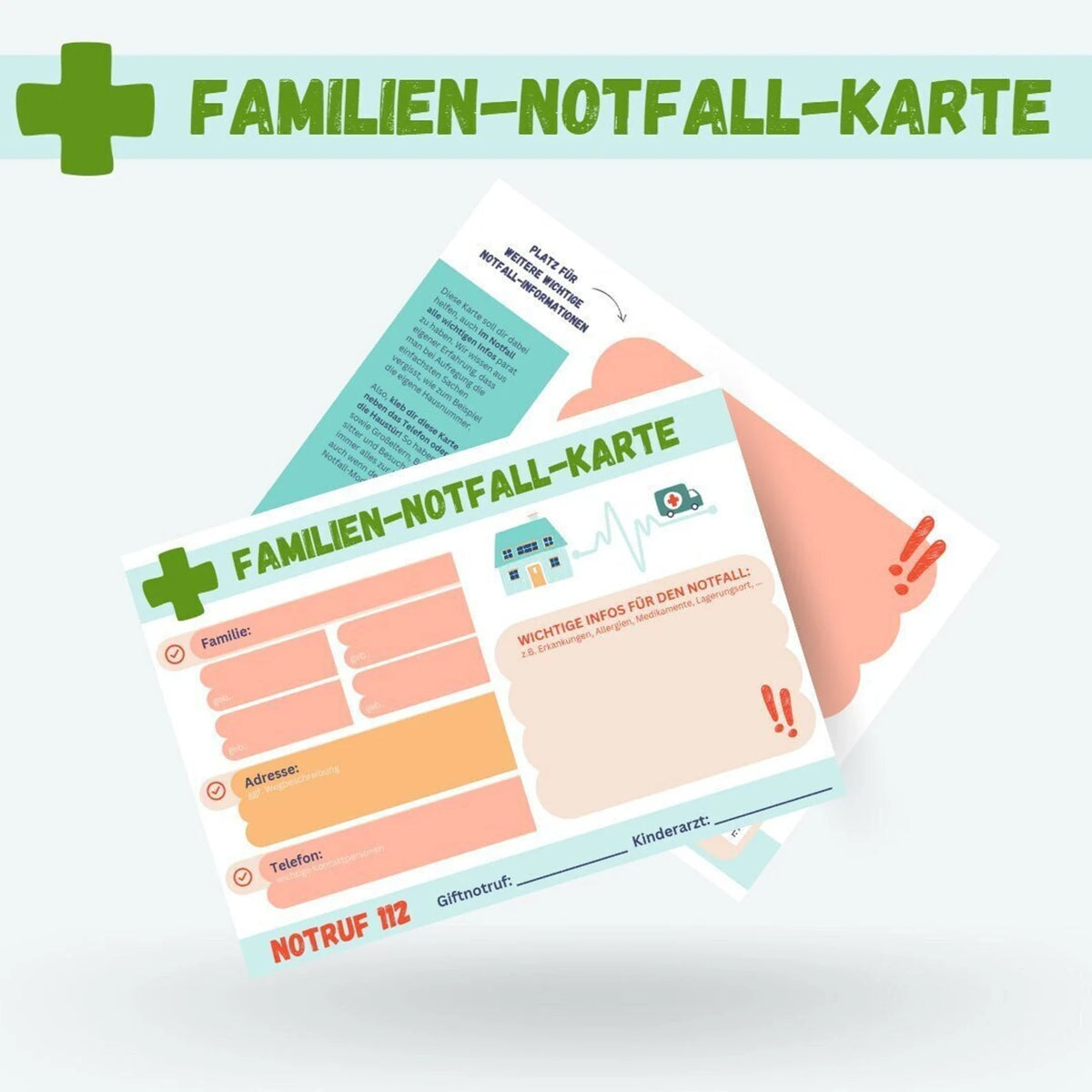 Familien-Notfall-Karte – InnerMe Shop